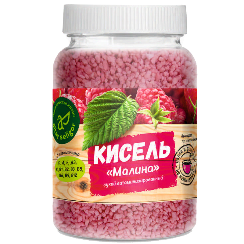 

Кисель быстрого приготовления Altay seligor "Малина", витаминизированный, 230 г