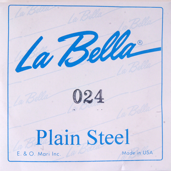 

Отдельная стальная струна без оплетки, 024, La Bella PS024