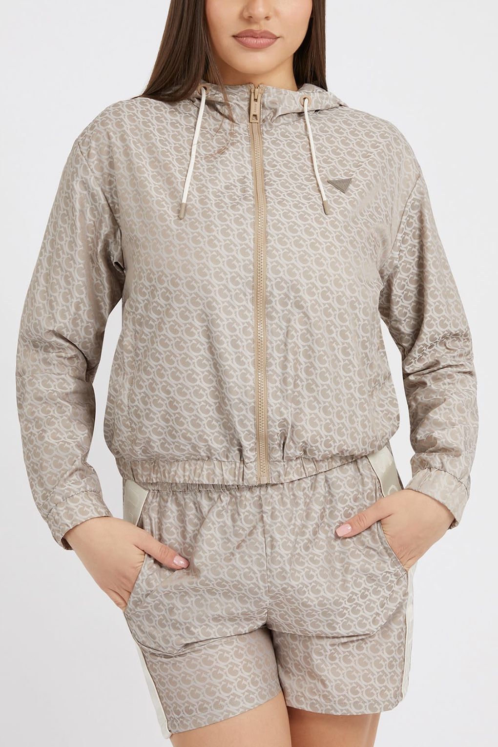 

Куртка женская Guess V3GL00 WFAK0 бежевая S, Бежевый, V3GL00 WFAK0