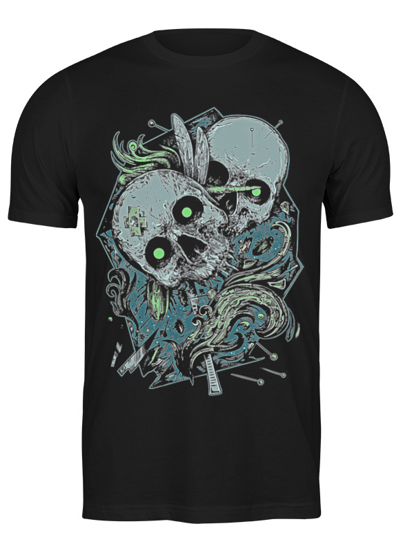 

Футболка мужская Printio Skull art черная 2XL, Черный, Skull art
