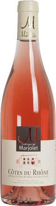 

Вино Chateau de Marjolet Cotes du Rhone розовое сухое 14% 0,75 л