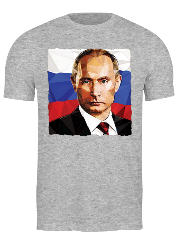 

Футболка мужская Printio Putin серая 2XL, Серый, Putin