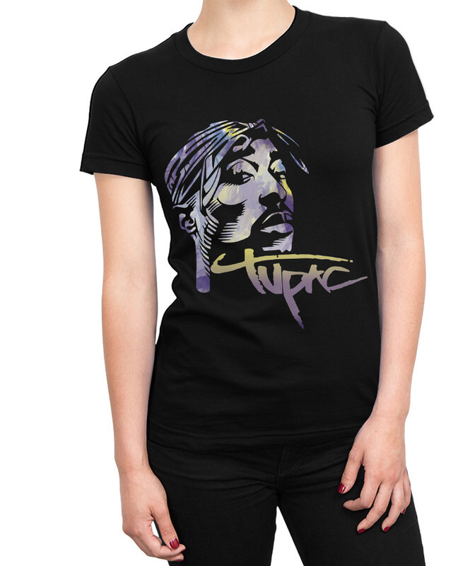 фото Футболка женская dream shirts 2pac - тупак шакур 556018111 черная xs