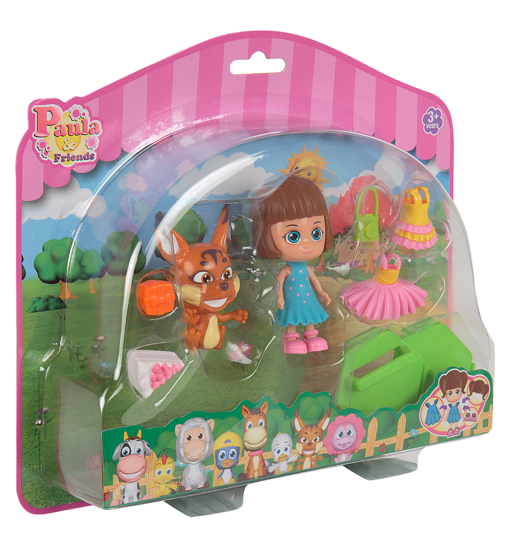 

Кукла Paula&Friends с домашним животным, 7.4 см