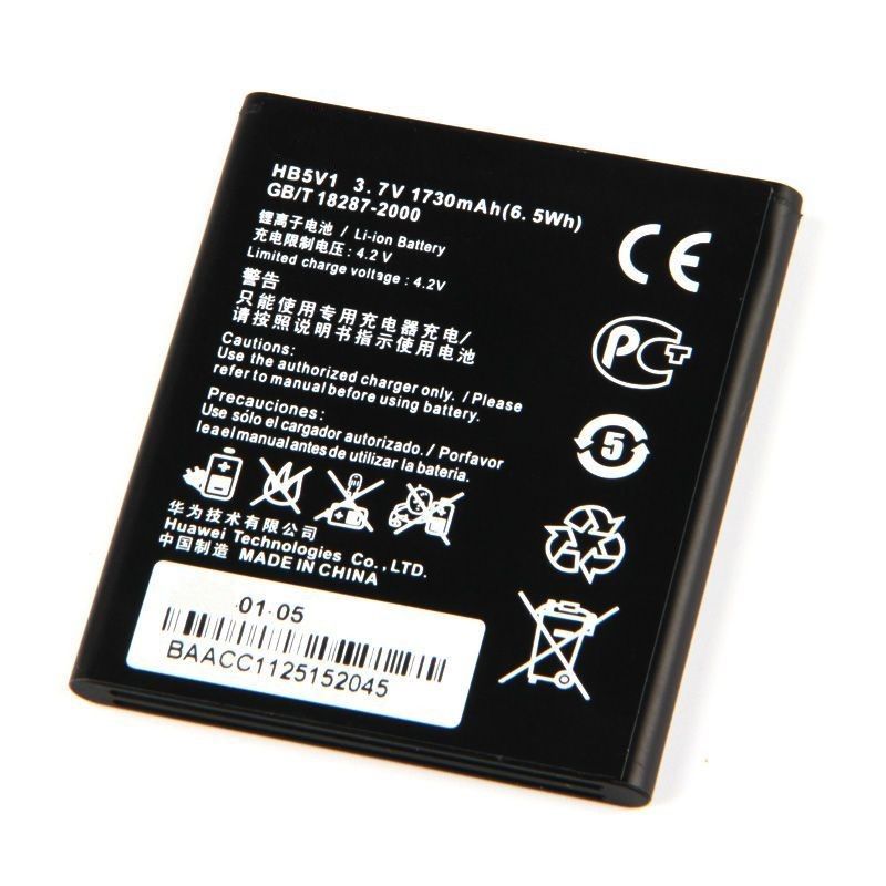 

Аккумулятор для телефона HB5V1 Huawei Ascend G350/Y300/Y511/Y520/Y5C/Y541 мАч 1730