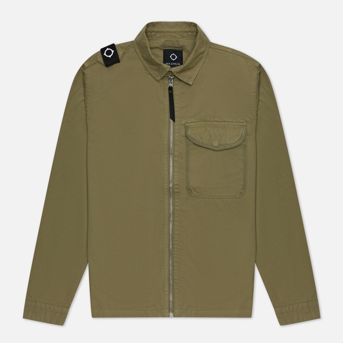 

Мужская куртка ветровка MA.Strum Garment Dyed Zip Front Overshirt оливковый, Размер XXL, Garment Dyed Zip Front Overshirt