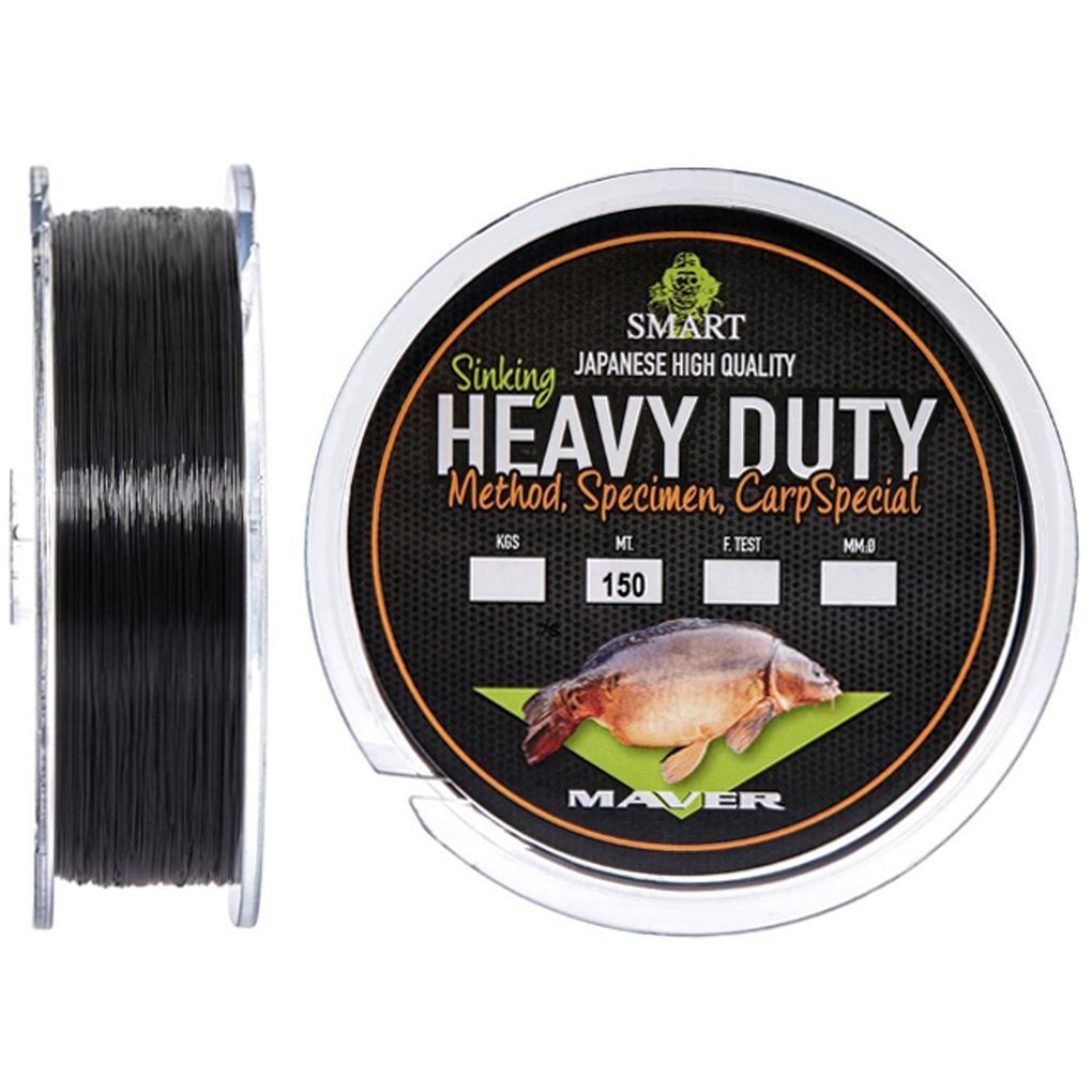 

Леска Maver Smart Heavy Duty Sinking 150м 0.20мм 3.4кг, Черный, Smart Heavy Duty Sinking