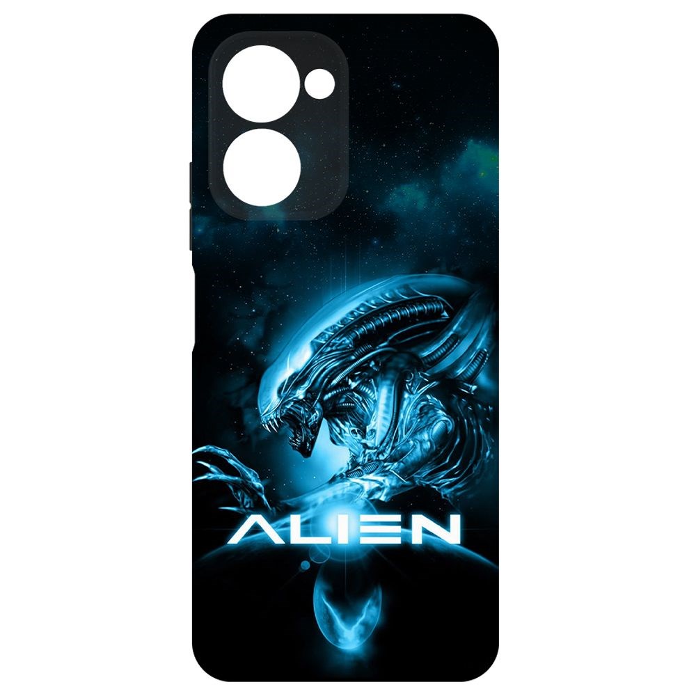 

Чехол-накладка Krutoff Soft Case Чужой. Космос для Realme C33 черный