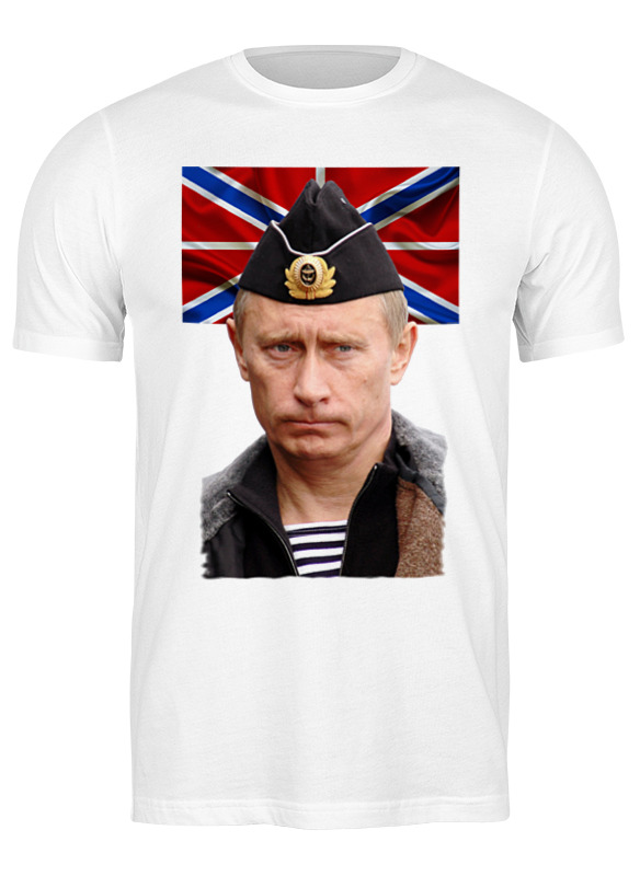 

Футболка мужская Printio Putin белая 2XL, Белый, Putin