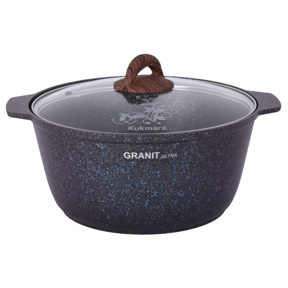 

Кастрюля-жаровня Kukmara granit ultra 26 см 5 л, Черный