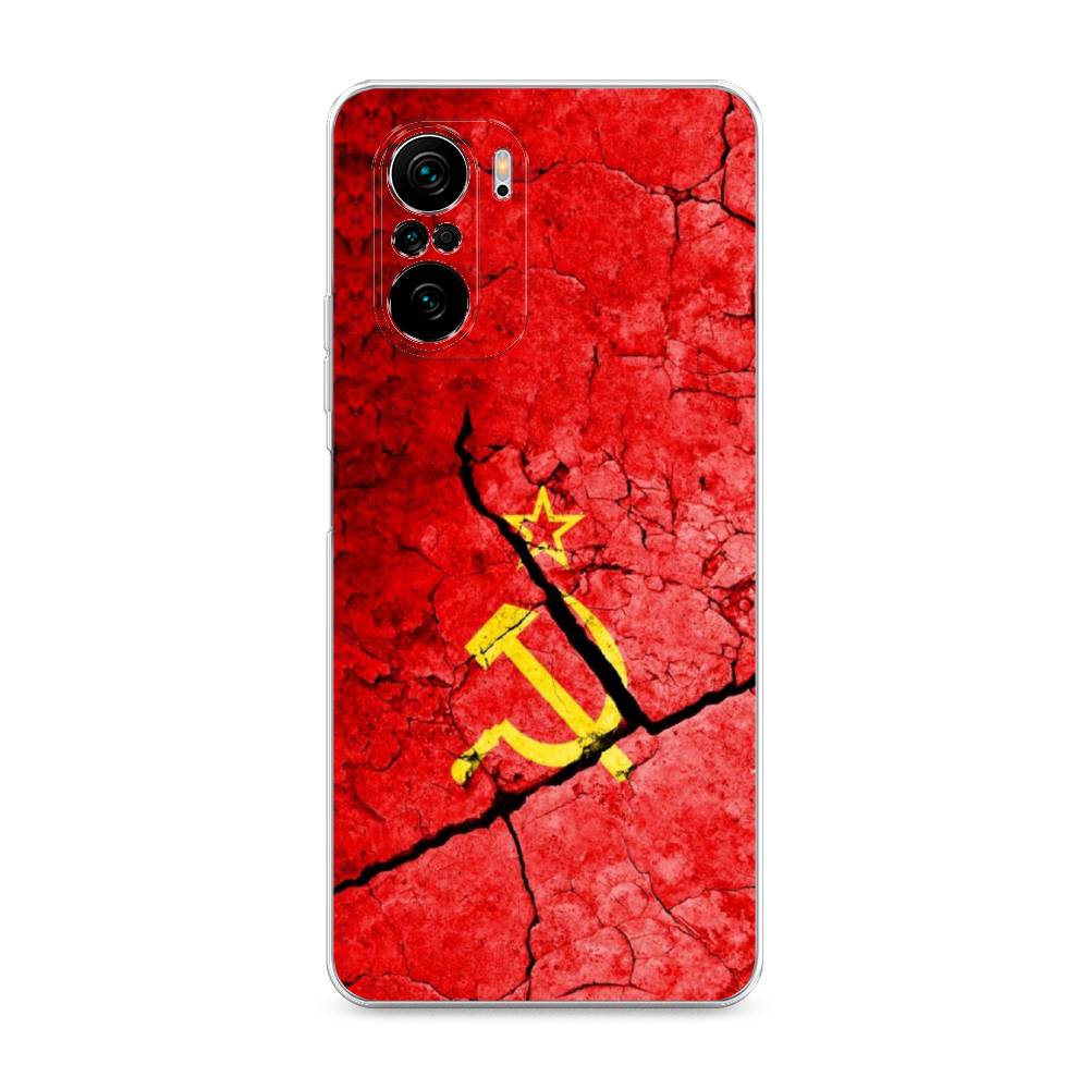 фото Силиконовый чехол "ссср" на xiaomi poco f3 awog