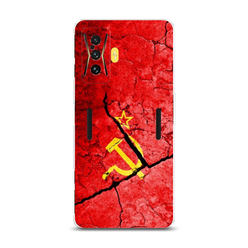 фото Силиконовый чехол "ссср" на xiaomi poco f4 gt awog