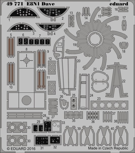 

Фототравление Eduard 49771 E8N1 Dave 1/48