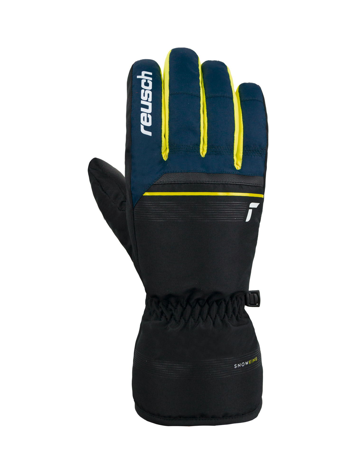 

Перчатки Reusch Snow King Blck/Dress Blu/Saf Yellow (Inch (Дюйм):11) 2024-25, Желтый;синий;черный, Snow King