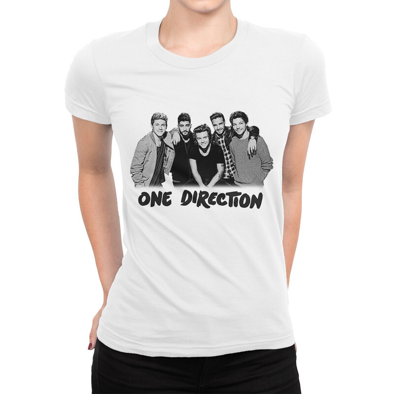 

Футболка женская Dream Shirts One Direction 556160111 белая 2XL, One Direction 556160111