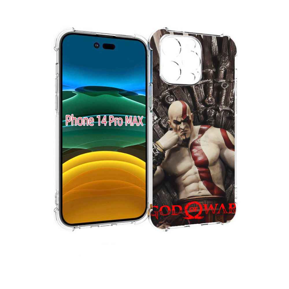 

Чехол MyPads God of War Кратос для iPhone 14 Pro Max, Прозрачный, Tocco