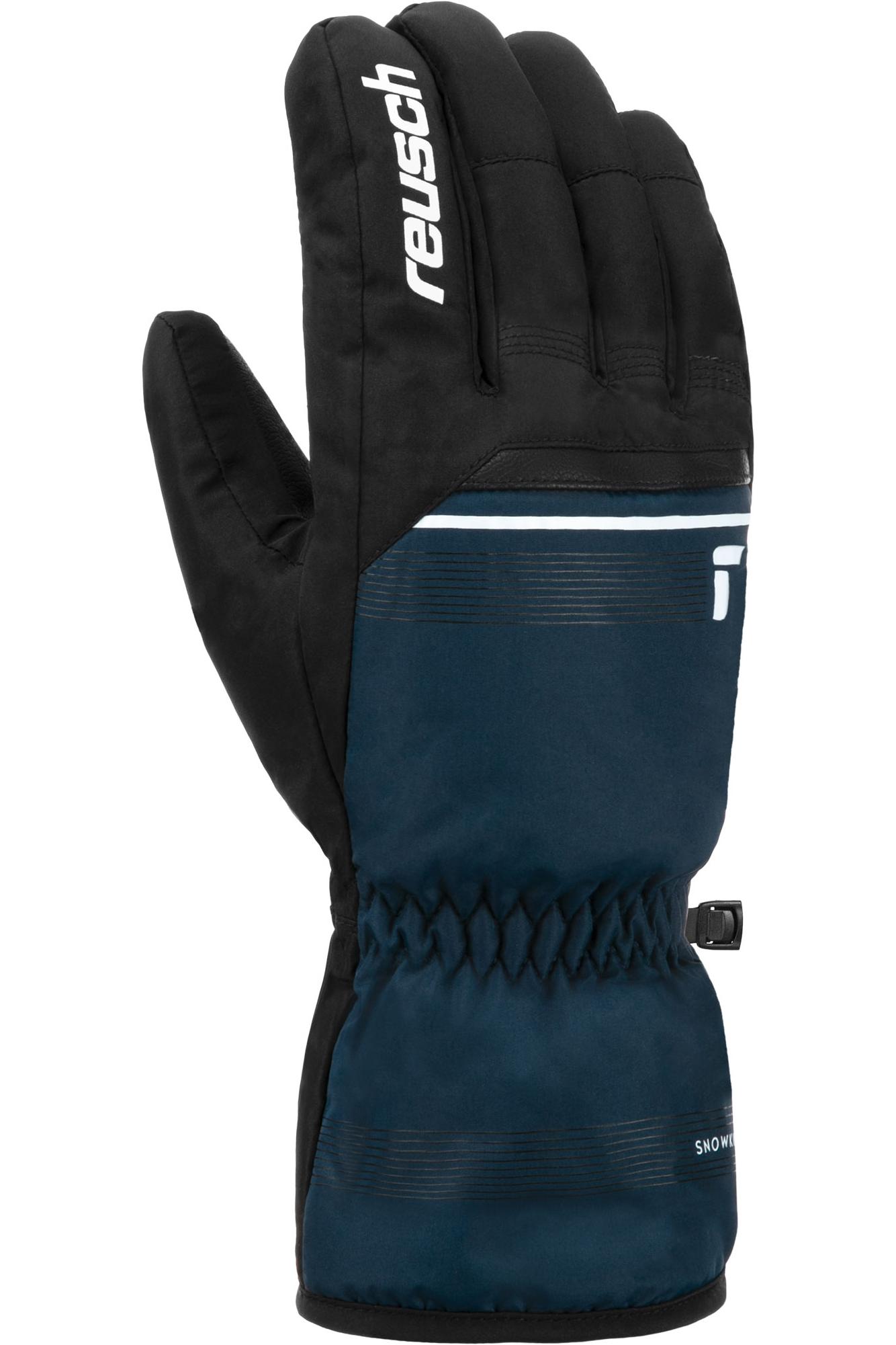 

Перчатки Reusch Snow King Black/Dress Blue (Inch (Дюйм):8) 2024-25, Синий;черный, Snow King