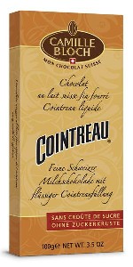 Шоколад Camille Bloch молочный с ликером Куантро 100г