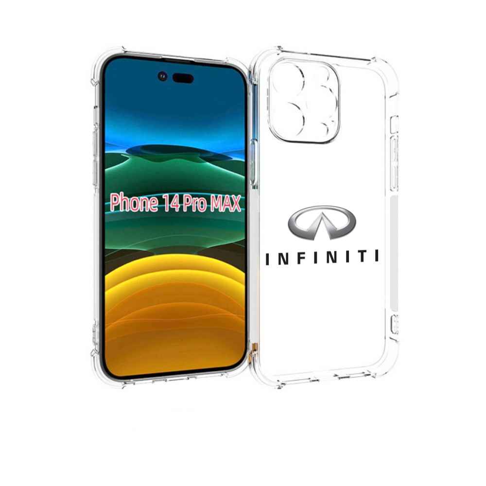 

Чехол MyPads Infiniti-3 мужской для iPhone 14 Pro Max, Прозрачный, Tocco