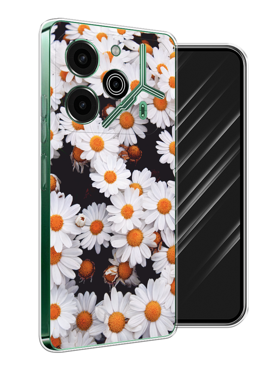 

Чехол Awog на Tecno Pova 6 Pro 5G "Ромашковое поле", Белый, 305250-1