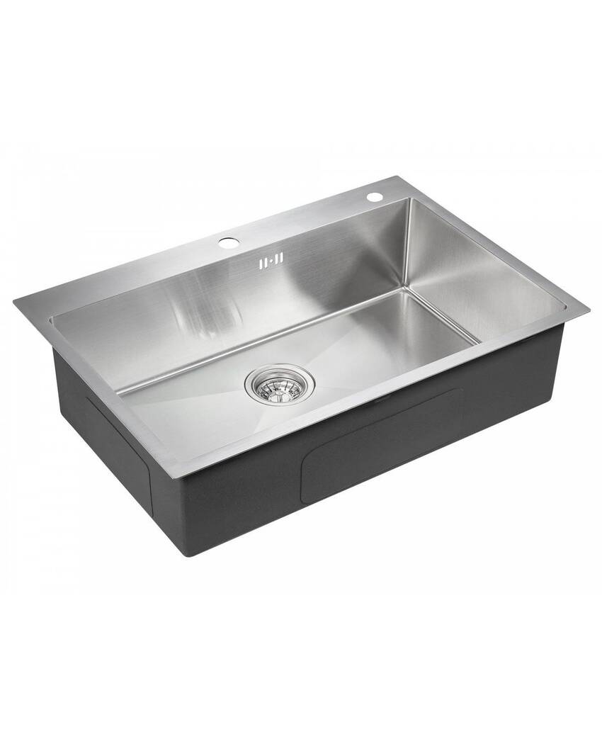 Мойка для кухни SINKLIGHT Hoffger HFG-7550S 75х50 см из нержавеющей стали, сатин