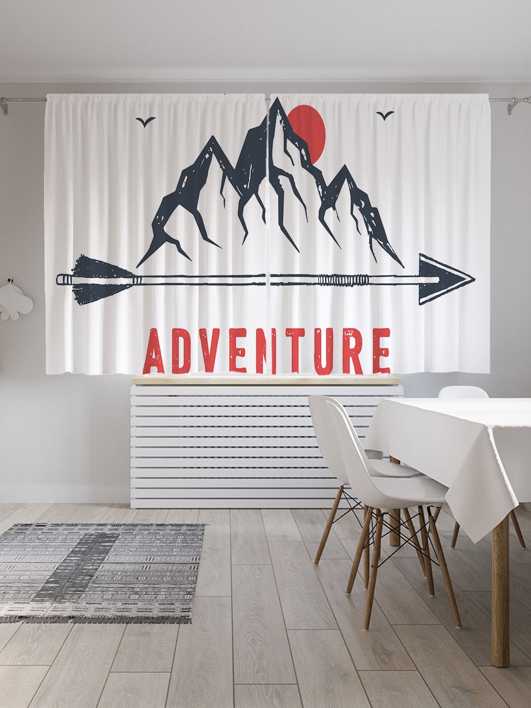 

Шторы JoyArty с фотопечатью "Приключения в высоких горах" из сатена, 290х180 см, Приключения в высоких горах