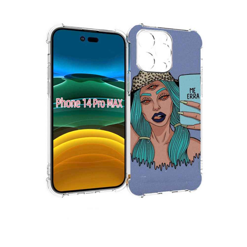

Чехол MyPads ME Erra женский для iPhone 14 Pro Max, Прозрачный, Tocco