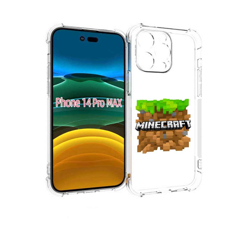 

Чехол MyPads Minecraft-2 для iPhone 14 Pro Max, Прозрачный, Tocco