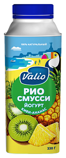 

Питьевой йогурт Valio Рио смусси с киви и ананасом 1,9% 330 г