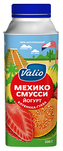 фото Питьевой йогурт valio мехико смусси с клубникой и гуавой 1,9% 330 г