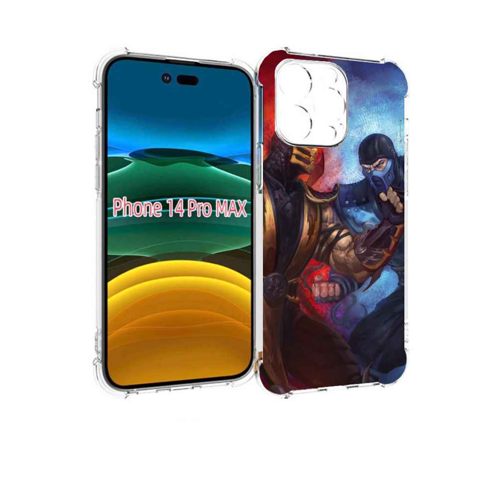 

Чехол MyPads Mortal Kombat art для iPhone 14 Pro Max, Прозрачный, Tocco