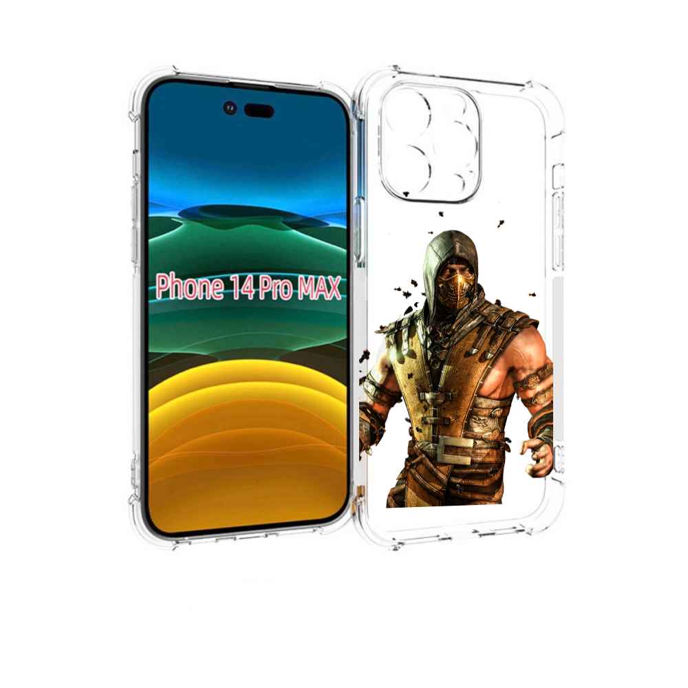 

Чехол MyPads Mortal Kombat scorpion для iPhone 14 Pro Max, Прозрачный, Tocco