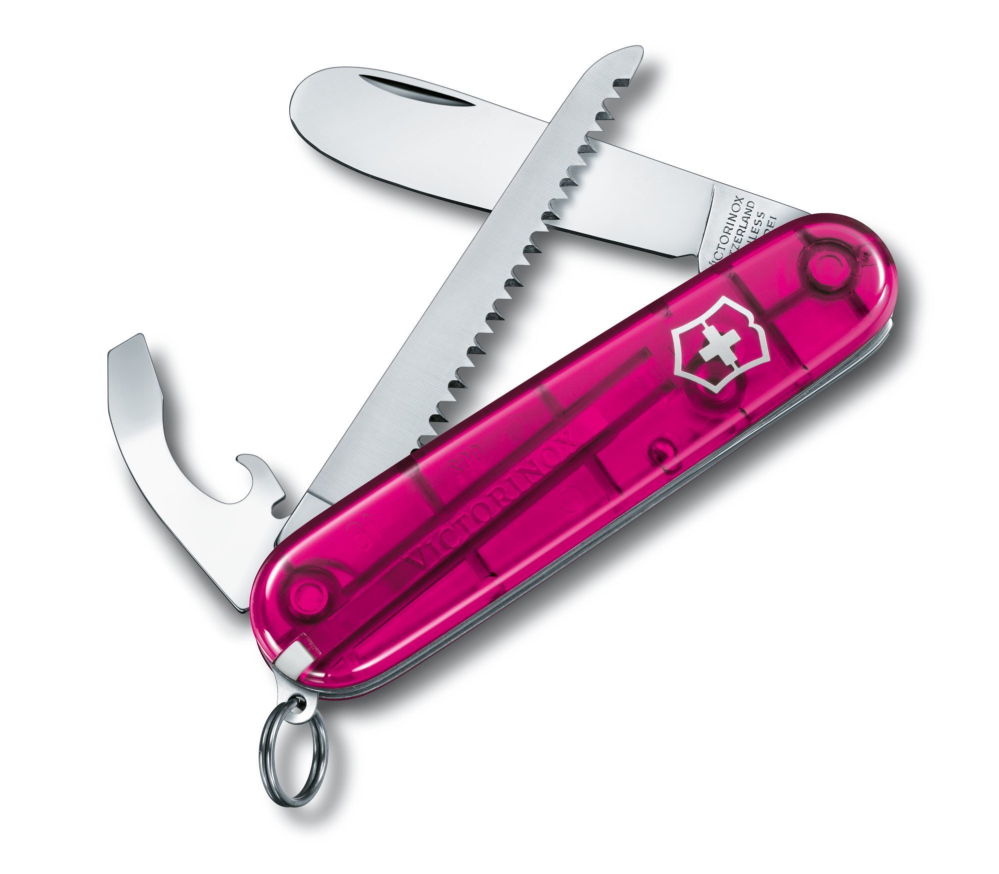 

Нож My First Victorinox, 84 мм, 9 функций, розовый 0.2373.T5, My First