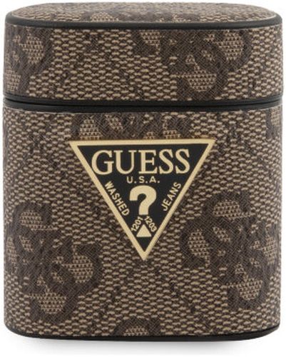 

Чехол Guess GUACA2VSATML4GB для AirPods 1/2 Brown, Коричневый, PU leather