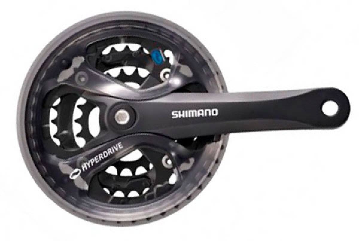 

Система шатунов SHIMANO Acera M361 7/8ск,48/38/28,квадрат,170 мм(черный), Acera M361