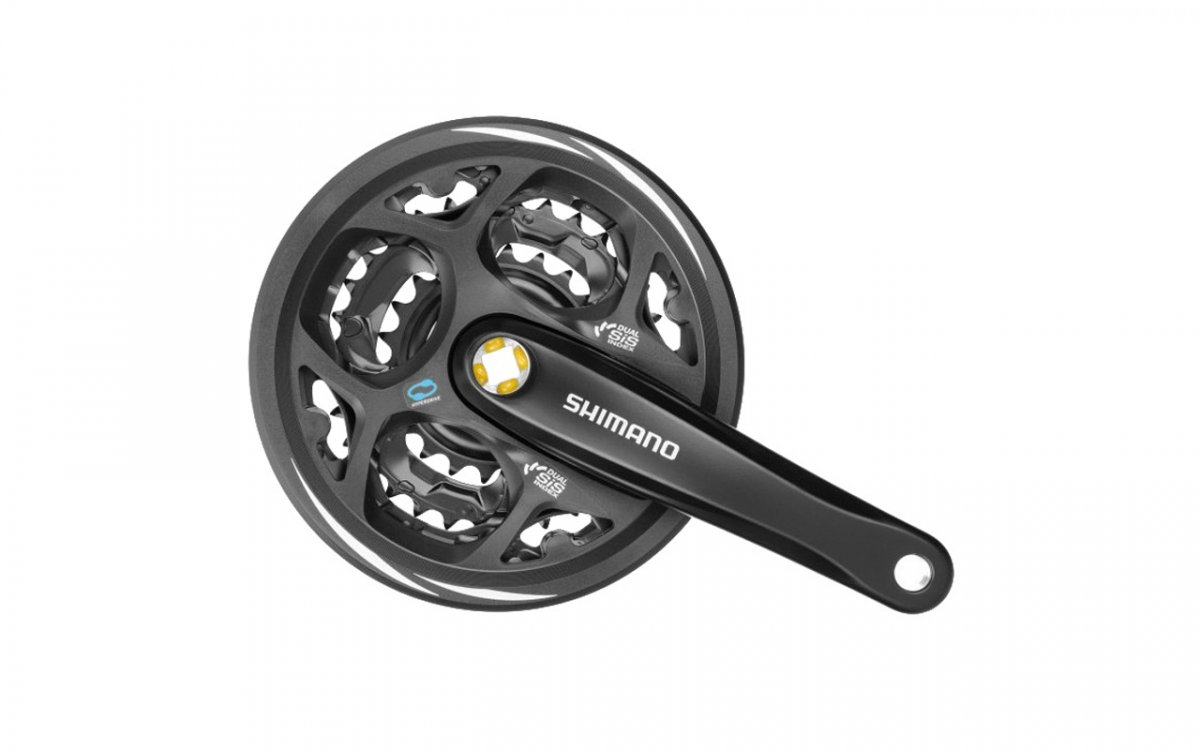 

Система шатунов SHIMANO Altus M311 170mm 48/38/28(черный), Altus M311