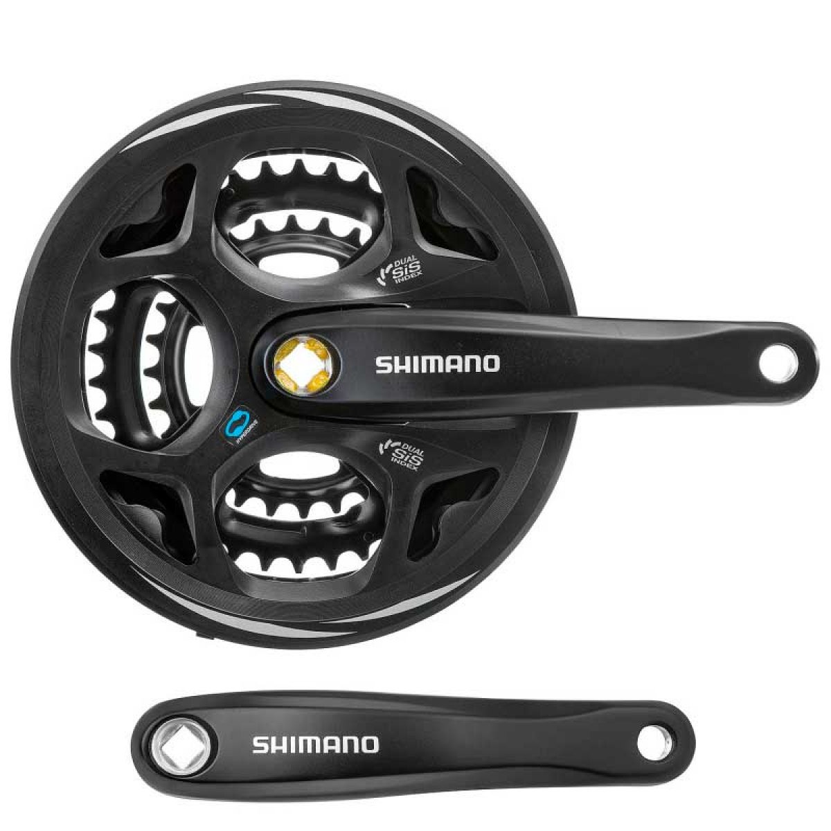 

Система шатунов SHIMANO Altus M311 175mm 48/38/28(черный), Altus M311