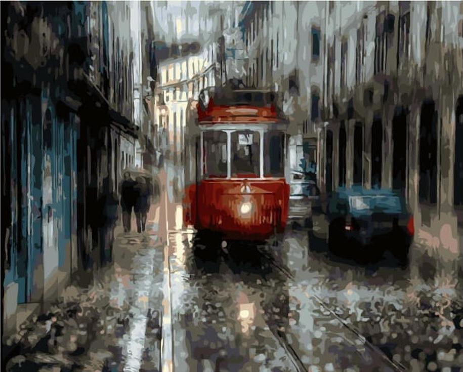 

Картина по номерам Цветной (Premium) Лиссабонский трамвай, Лиссабонский трамвай
