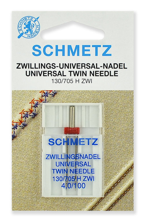 

Иглы универсальные двойные Schmetz 130/705 H ZWI №100/4.0, 1 шт.