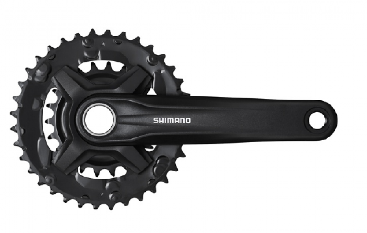 

Система шатунов SHIMANO MT210-2 9 ск,36/22T,ин.вал,170 мм, Черный, MT210-2