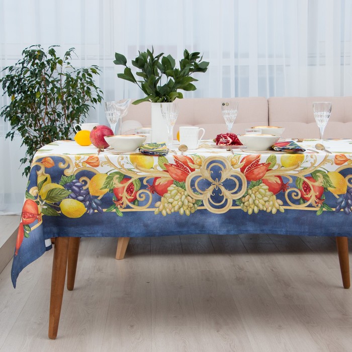 

Скатерть Этель Southern fruits147x219 +/-2 см с ГМВО, 100% хл, саржа 190г/м2, Разноцветный, 000639410