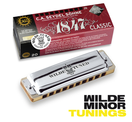 

1847 Classic Wilde Minor Tuning E Губная гармошка, Seydel Sohne 16221E