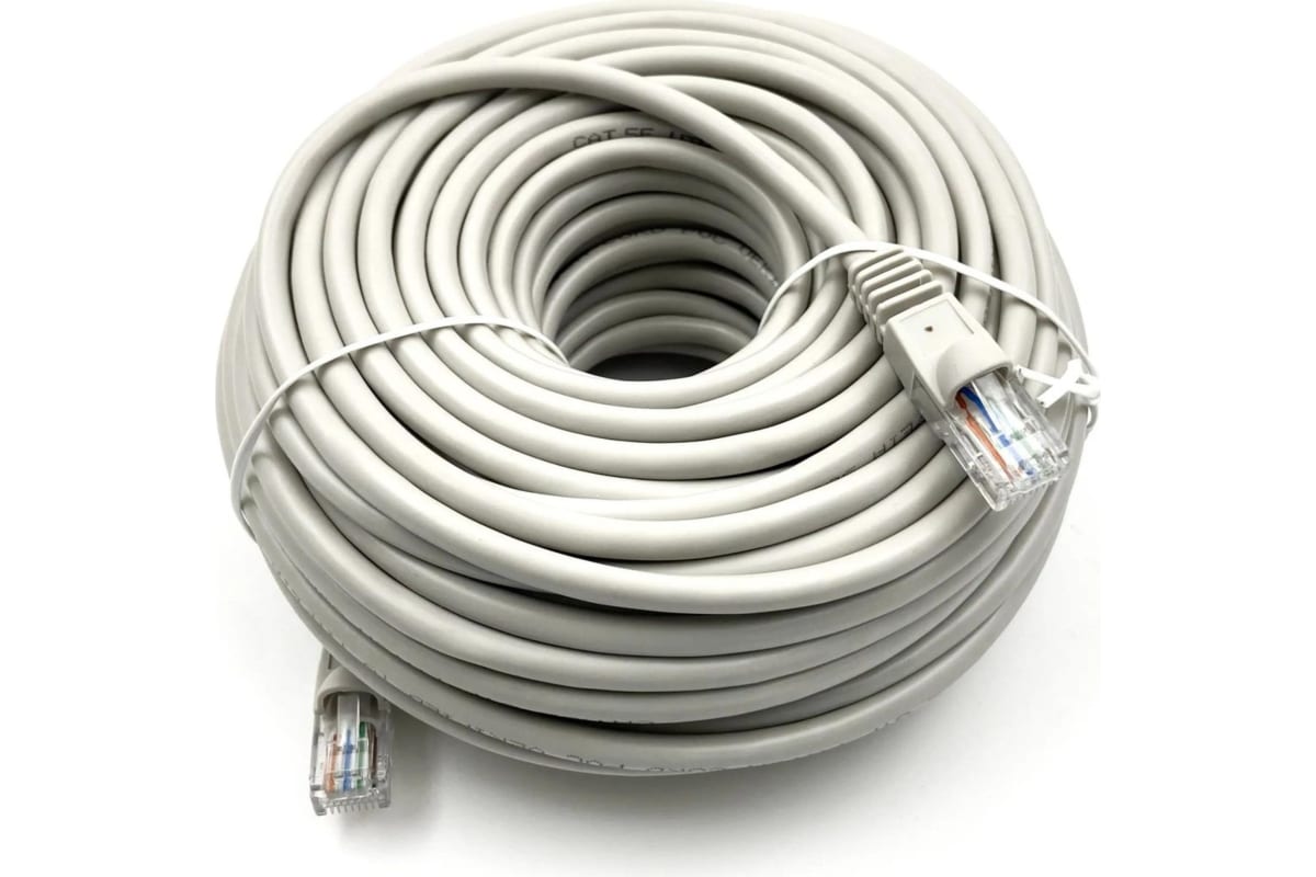 

Патч-корд Buro RJ-45 - RJ-45 25м (UTP-5E-25M-G), Серый