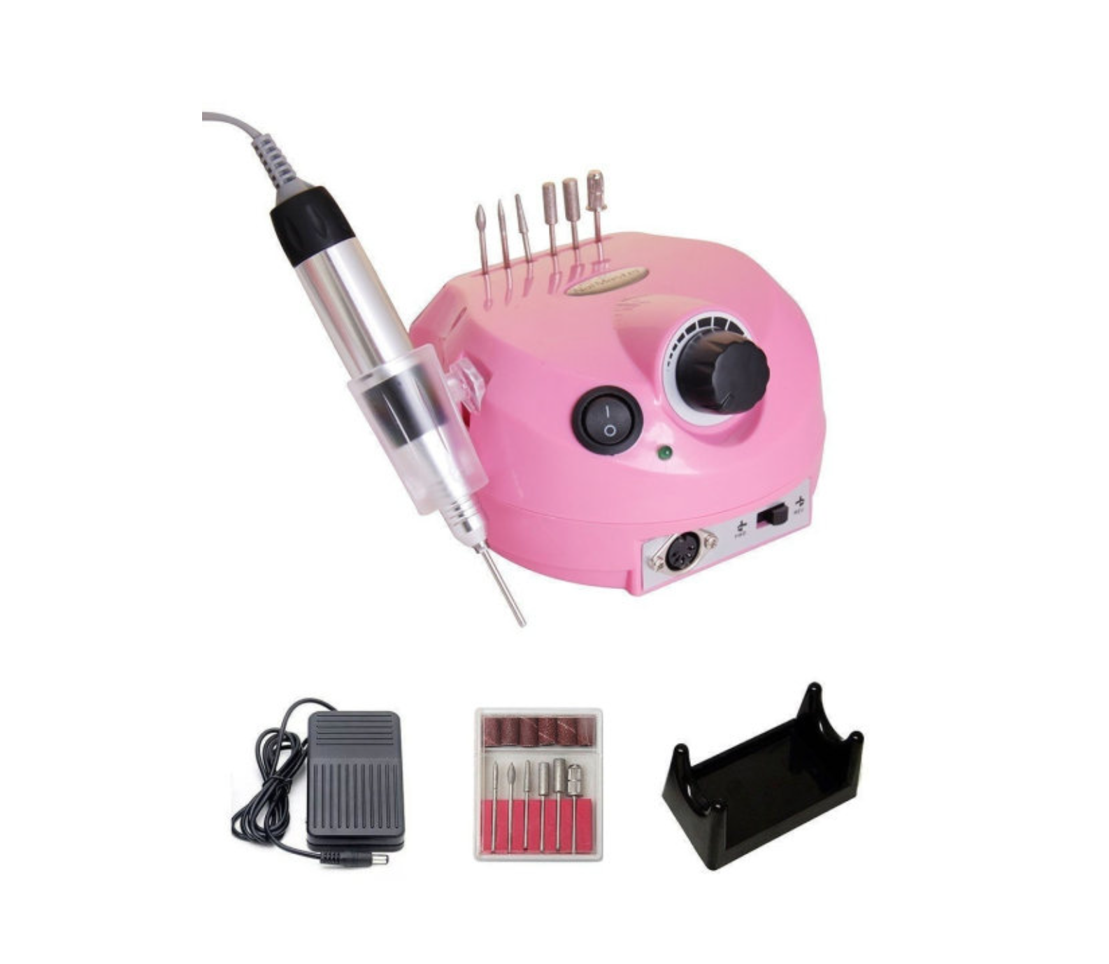 Электрическая дрель для маникюра и педикюра DM-202 аппарат мини ручка для маникюра и педикюра nail drill розовый