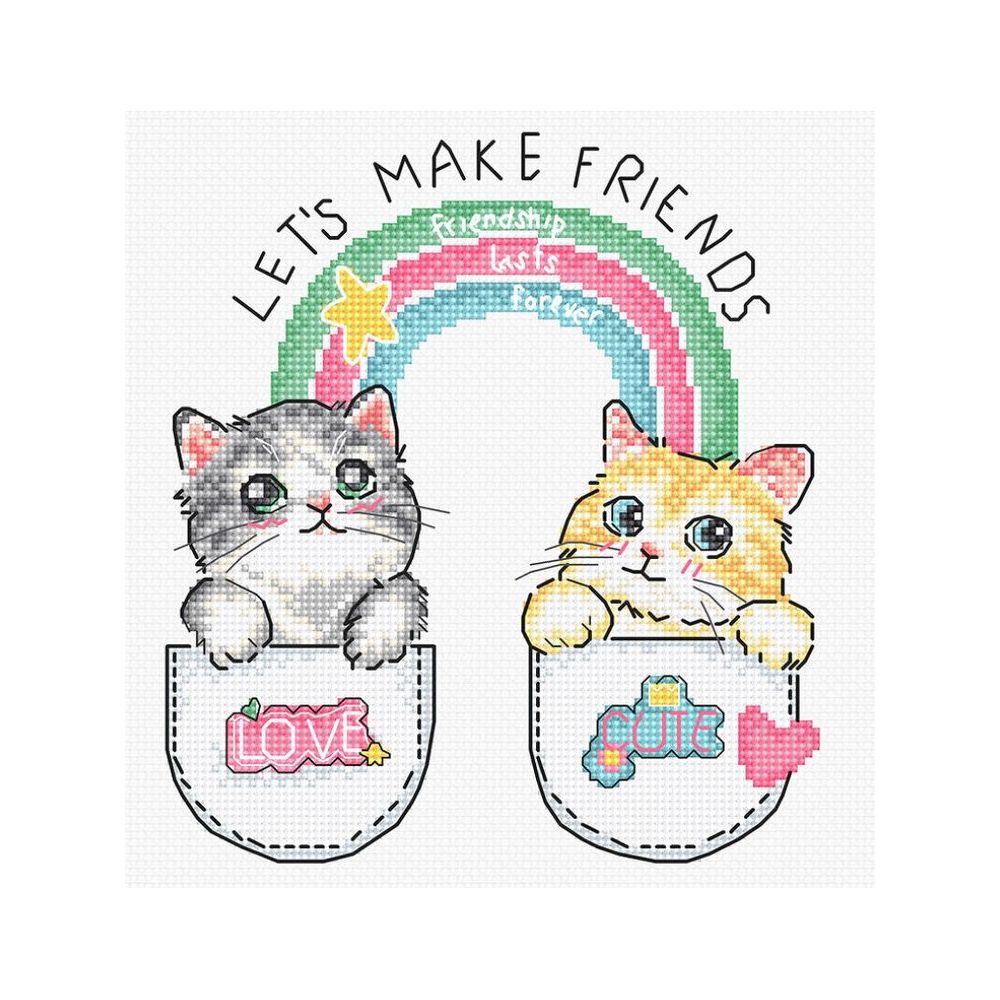 

Набор для вышивания Letistitch Let's make friends!