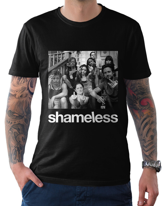 фото Футболка мужская dreamshirts бесстыжие - shameless черная 2xl