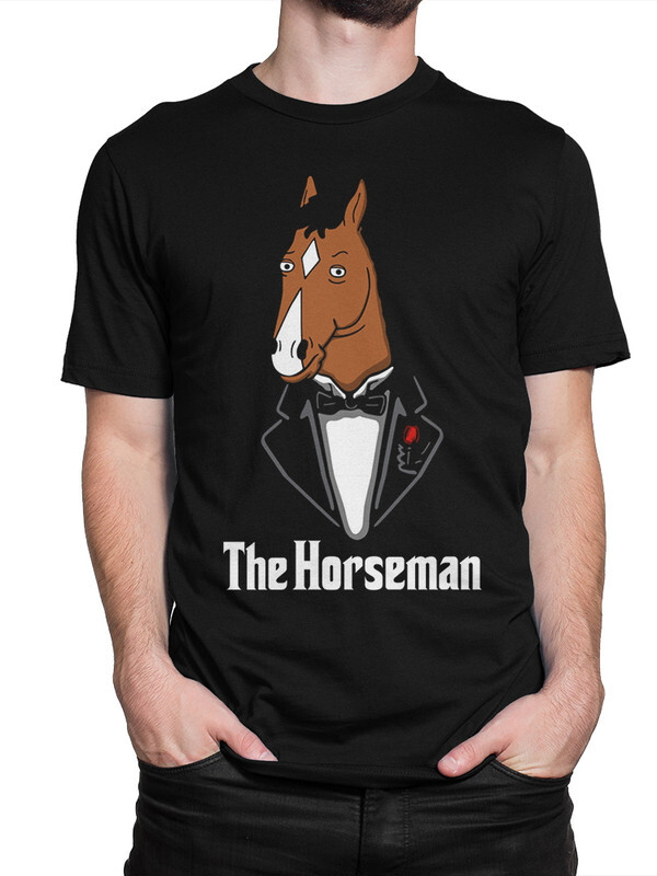 фото Футболка мужская dreamshirts конь боджек - bojack horseman черная 3xl