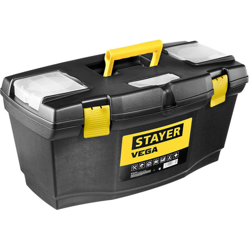 

Ящик для инструмента STAYER VEGA-19 пластиковый 38105-18_z03, Черный, 15889390