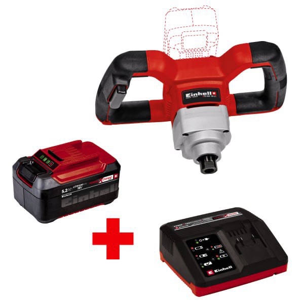 Миксер аккумуляторный Einhell PXC TE-MX 18 Li 4258760SET 18810₽