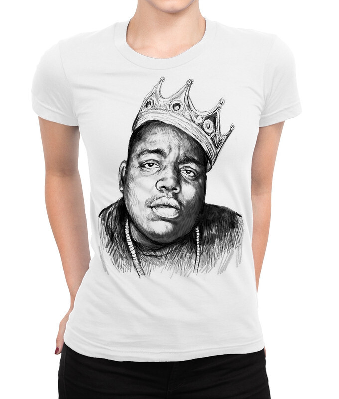 

Футболка женская Dream Shirts The Notorious B.I.G. 556162111 белая M, The Notorious B.I.G. 556162111